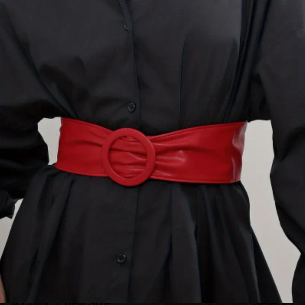 2 Pcs Round Buckles Waistband